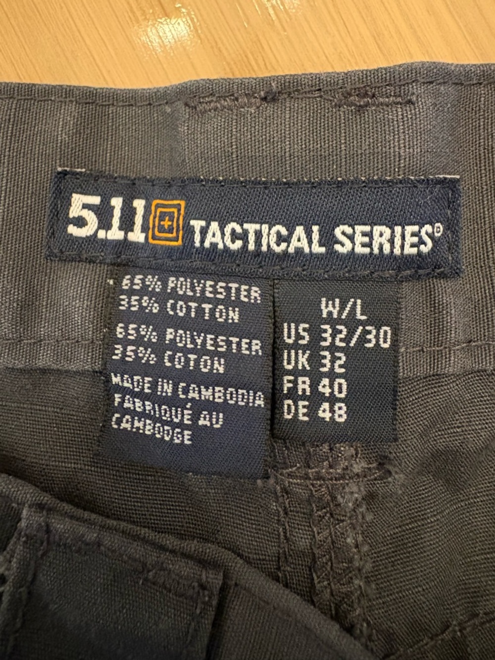 5.11 Grey Tactical Pants / BDUs 32/30